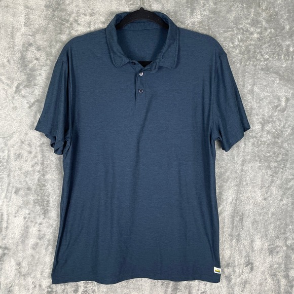 Vuori Other - Vuori Polo Shirt Mens Large Navy Blue Excellent V188 Performance Short Sleeve